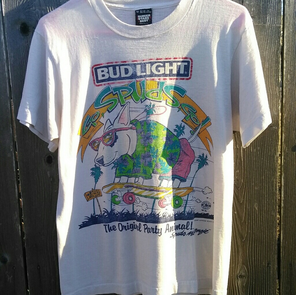 Vintage 1987 Spuds Mackenzie Bud Light Spring